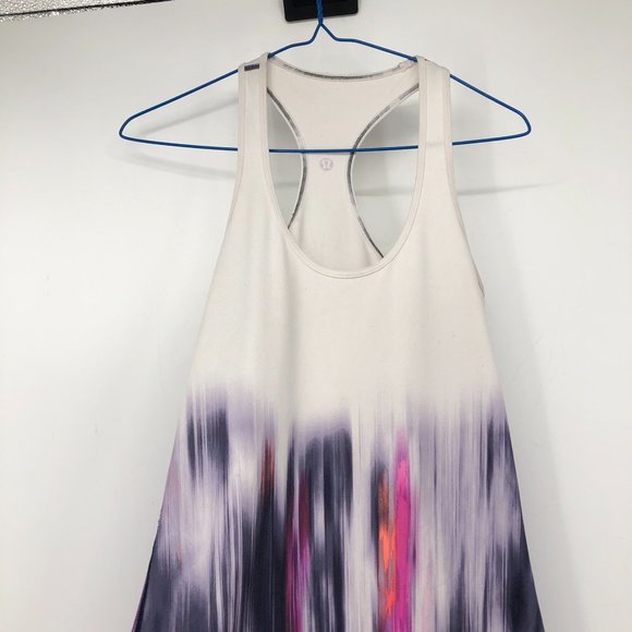 Lululemon Cool Racerback *extra long in engineered mirage deep indigo pink - Picture 7 of 15